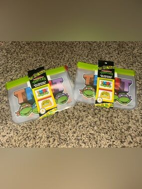 Teenage Mutant Ninja Turtles Reusable Snack Bags - Green Top (4 Pack)
